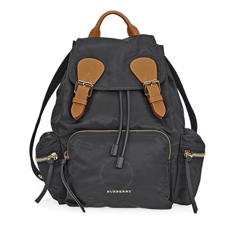 Burberry Rucksack Backpack Black Nylon Leather 4016622 